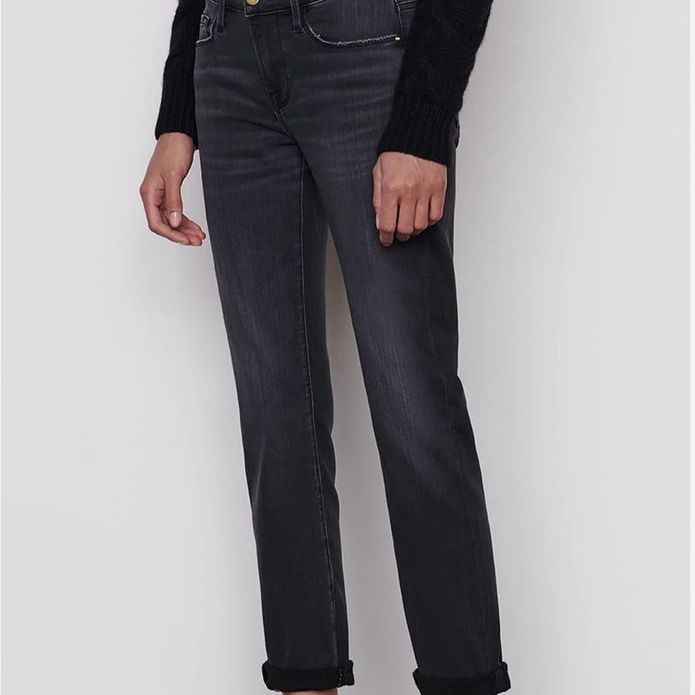 Frame Denim Black Le Garçon Jeans